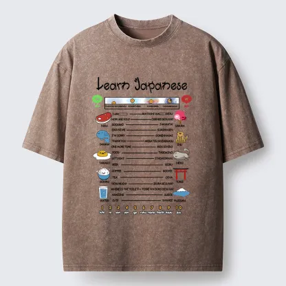 Tokyo-Tiger Japanese Culture Catalog Washed T-Shirt