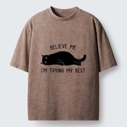 Tokyo-Tiger When Life Is Hard Nap First Washed T-Shirt