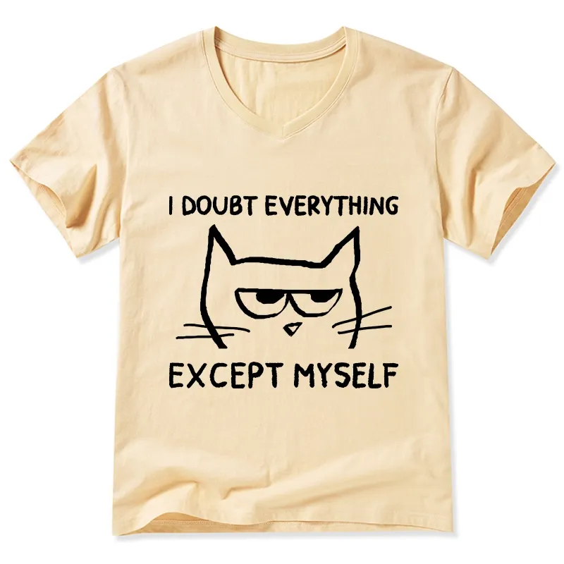 Tokyo-Tiger Confident Kitten V-Neck Classic T-Shirt