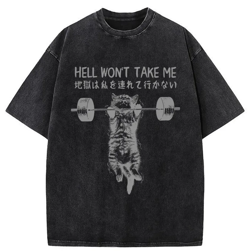 Tokyo-Tiger Hell Won't Take Me Washed T-Shirt