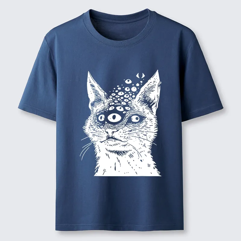 Tokyo-Tiger Trippy Cat Third Eye Meme Classic T-Shirt