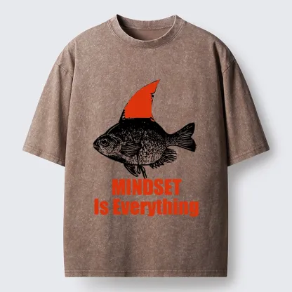 Tokyo-Tiger Funny Be The Shark You Want To Be Washed T-Shirt