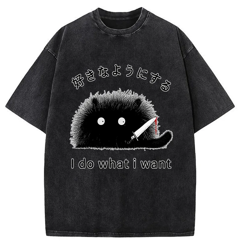 Tokyo-Tiger I Do What I Want Washed T-Shirt