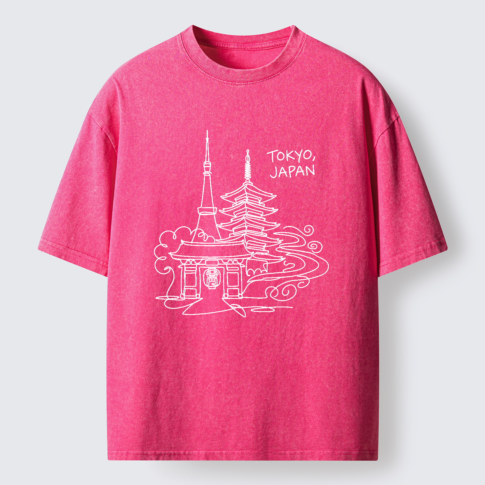 Tokyo-Tiger Tokyo Line Washed T-Shirt