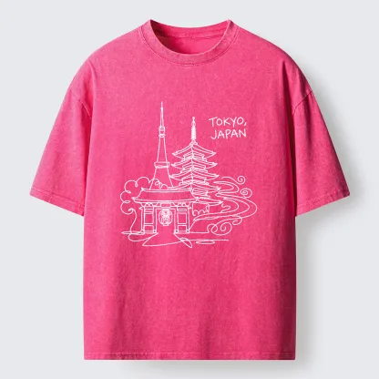 Tokyo-Tiger Tokyo Line Washed T-Shirt