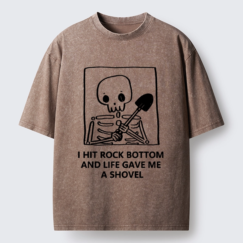 Tokyo-Tiger Relatable Skeleton Life Meme Washed T-Shirt