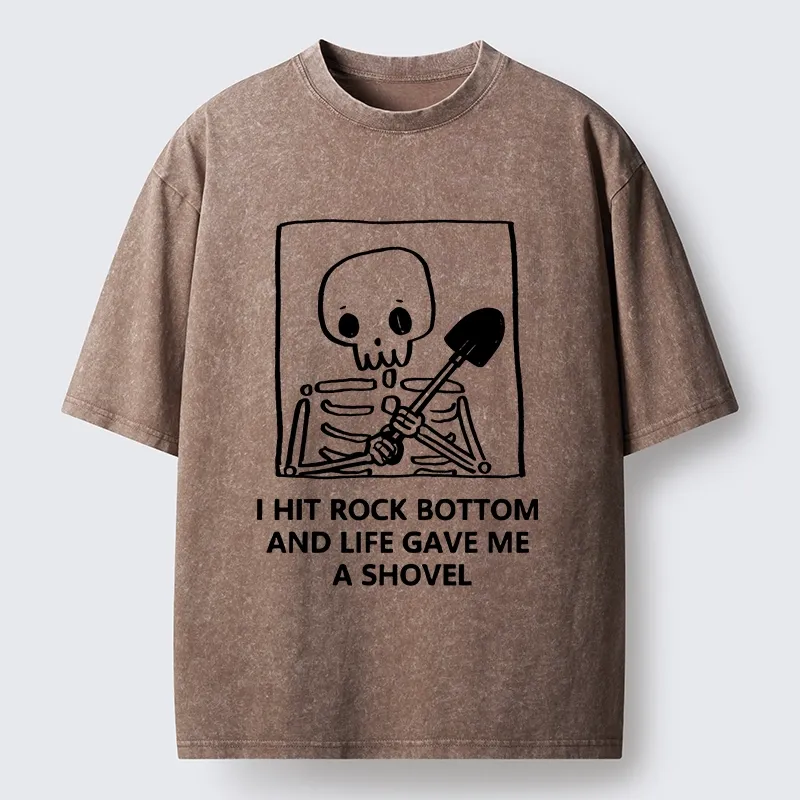 Tokyo-Tiger Relatable Skeleton Life Meme Washed T-Shirt