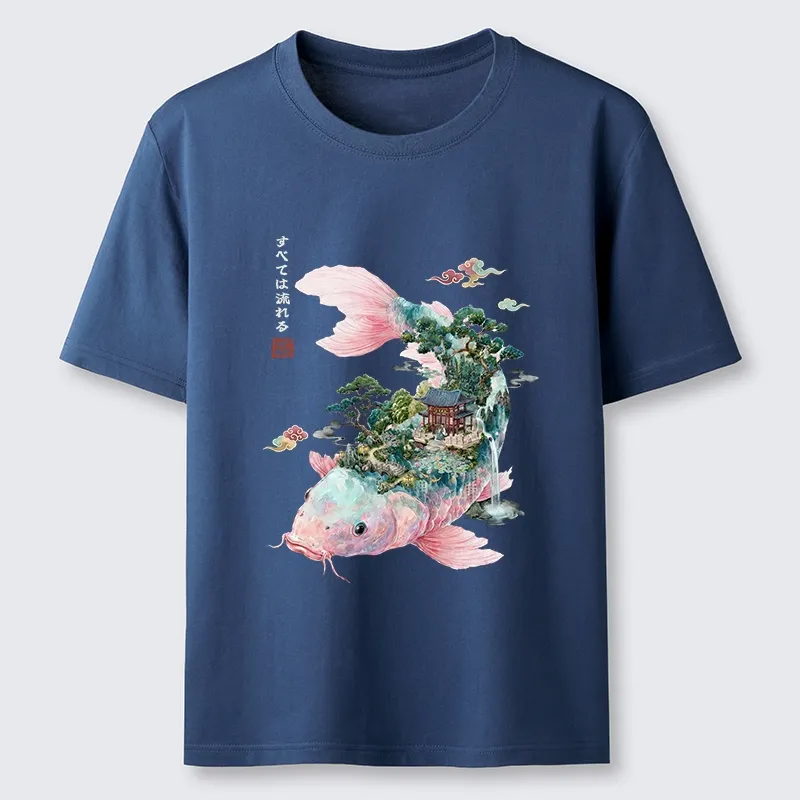 Tokyo-Tiger Journey Of The Flowing Koi Classic T-Shirt