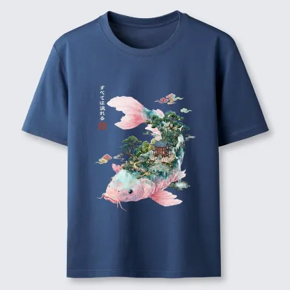 Tokyo-Tiger Journey Of The Flowing Koi Classic T-Shirt