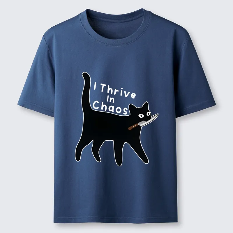 Tokyo-Tiger Chaotic Black Cat With Knife Classic T-Shirt