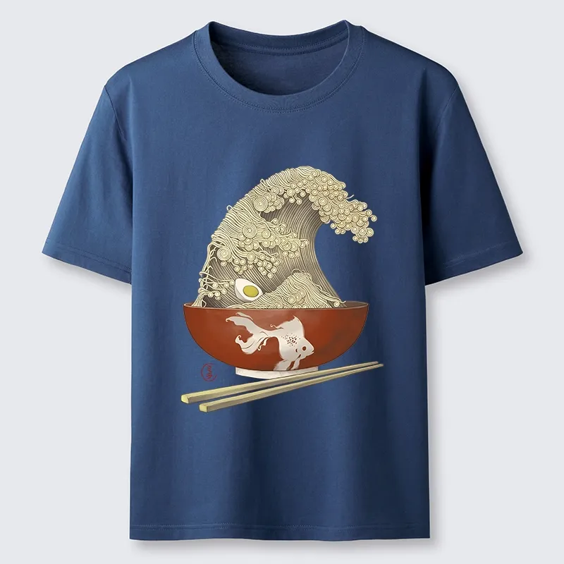 Tokyo-Tiger Kanagawa Noodle Wave Food Art Classic T-Shirt