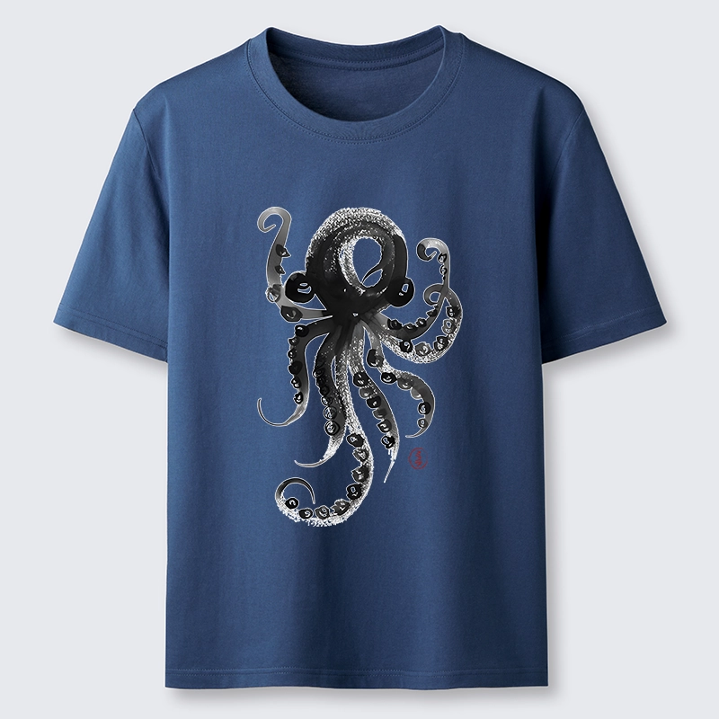 Tokyo-Tiger Japanese Ink Octopus Art Classic T-Shirt