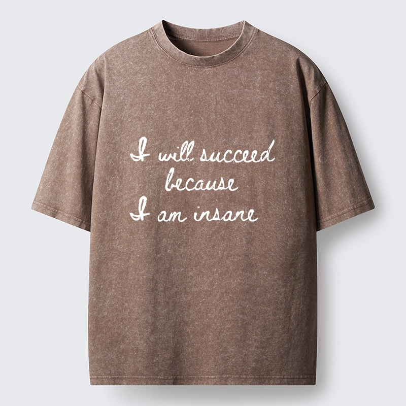 Tokyo-Tiger Chaotic Grindset Meme Washed T-Shirt