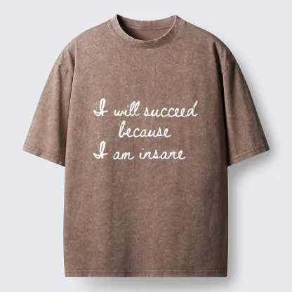 Tokyo-Tiger Chaotic Grindset Meme Washed T-Shirt