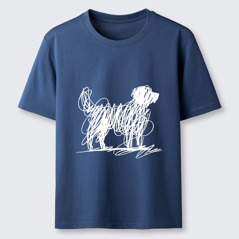 Tokyo-Tiger Scribble Dog Art Funny Vibe Classic T-Shirt