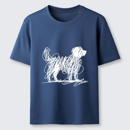 Tokyo-Tiger Scribble Dog Art Funny Vibe Classic T-Shirt