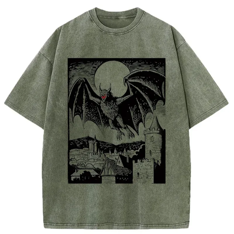 Tokyo-Tiger Horrible Demon Washed T-Shirt