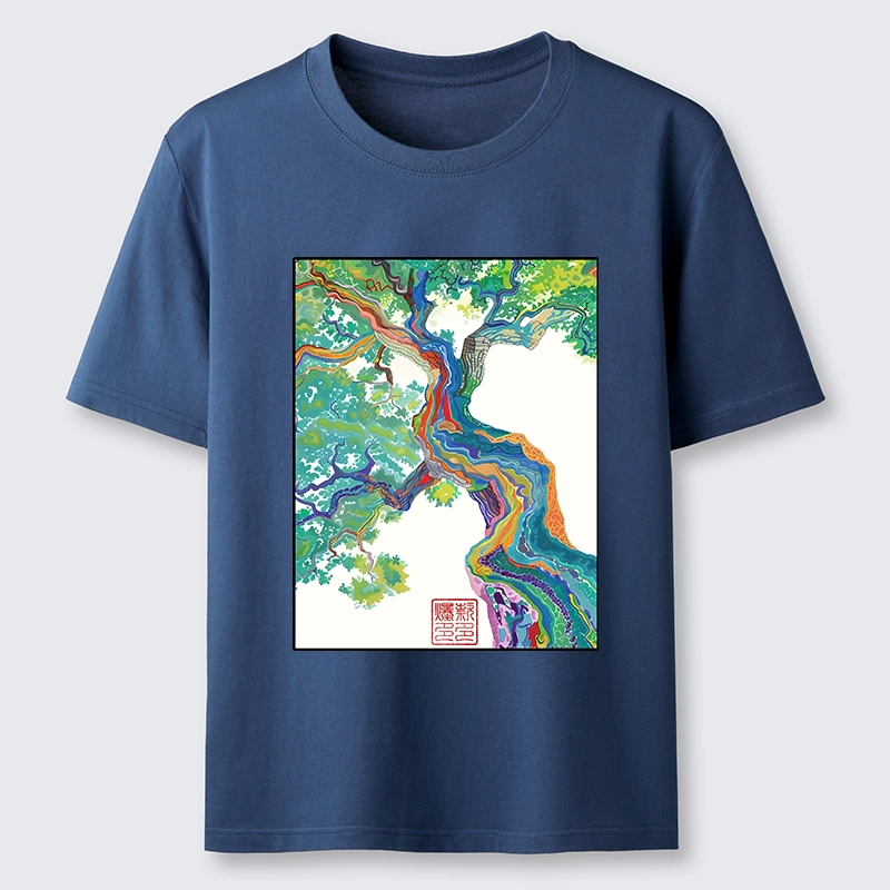 Tokyo-Tiger Colorful Magic Tree Classic T-Shirt