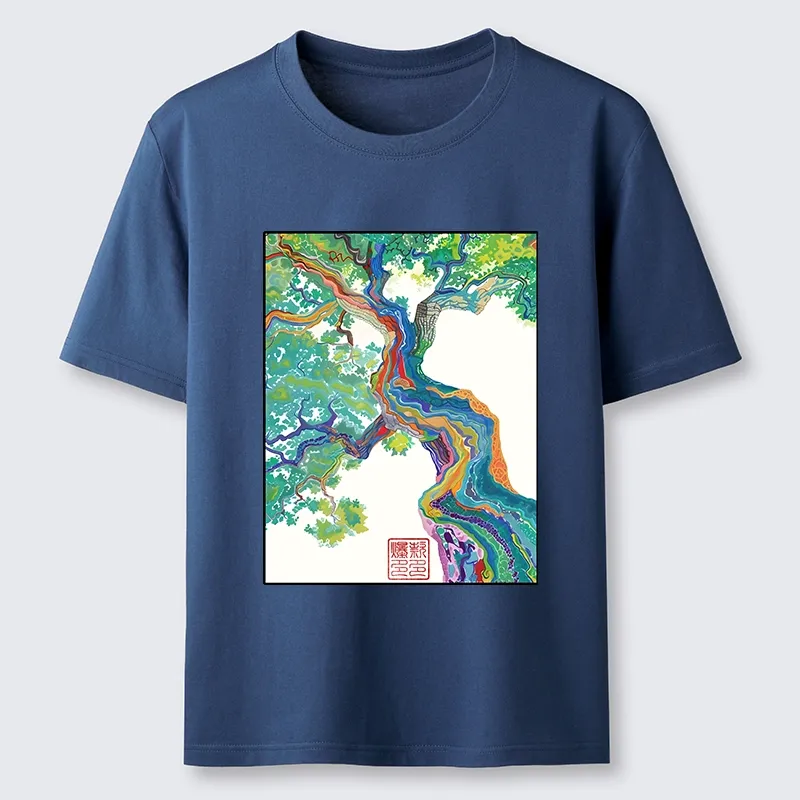 Tokyo-Tiger Colorful Magic Tree Classic T-Shirt
