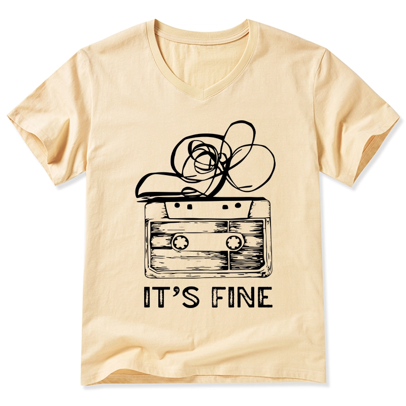 Tokyo-Tiger Cassette Fine Meme V-Neck Classic T-Shirt