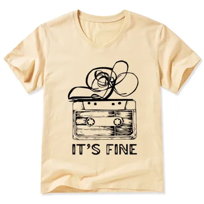 Tokyo-Tiger Cassette Fine Meme V-Neck Classic T-Shirt