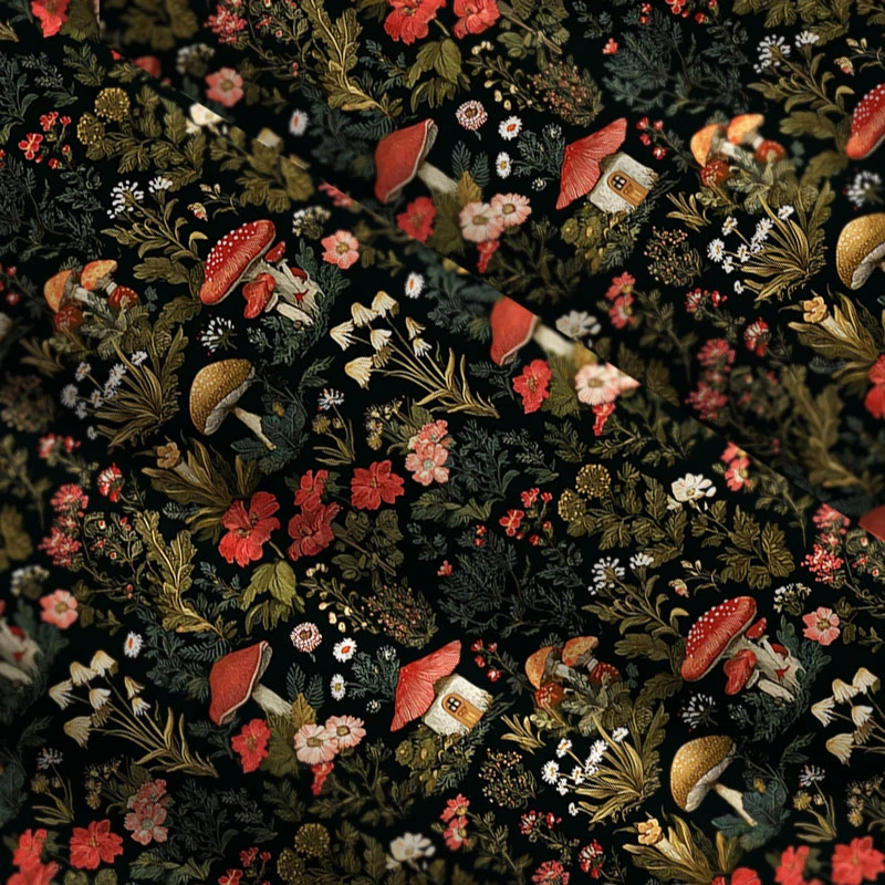 Tokyo-Tiger Enchanted Forest Mushroom Maxi Dress