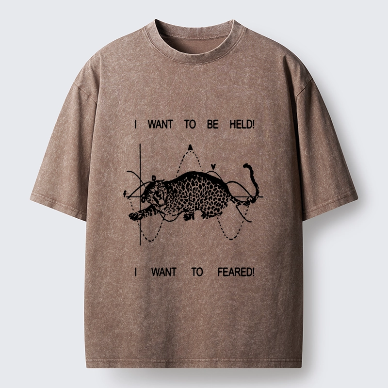 Tokyo-Tiger Relatable Cat Contradiction Meme Washed T-Shirt