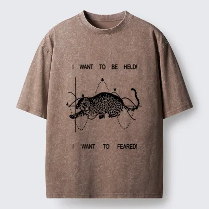 Tokyo-Tiger Relatable Cat Contradiction Meme Washed T-Shirt