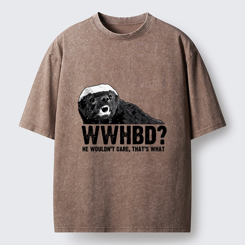 Tokyo-Tiger What Would Honey Badger Do Washed T-Shirt