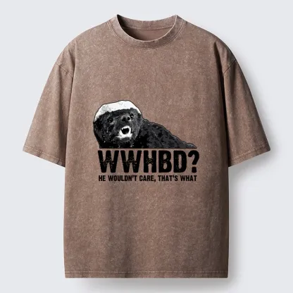 Tokyo-Tiger What Would Honey Badger Do Washed T-Shirt