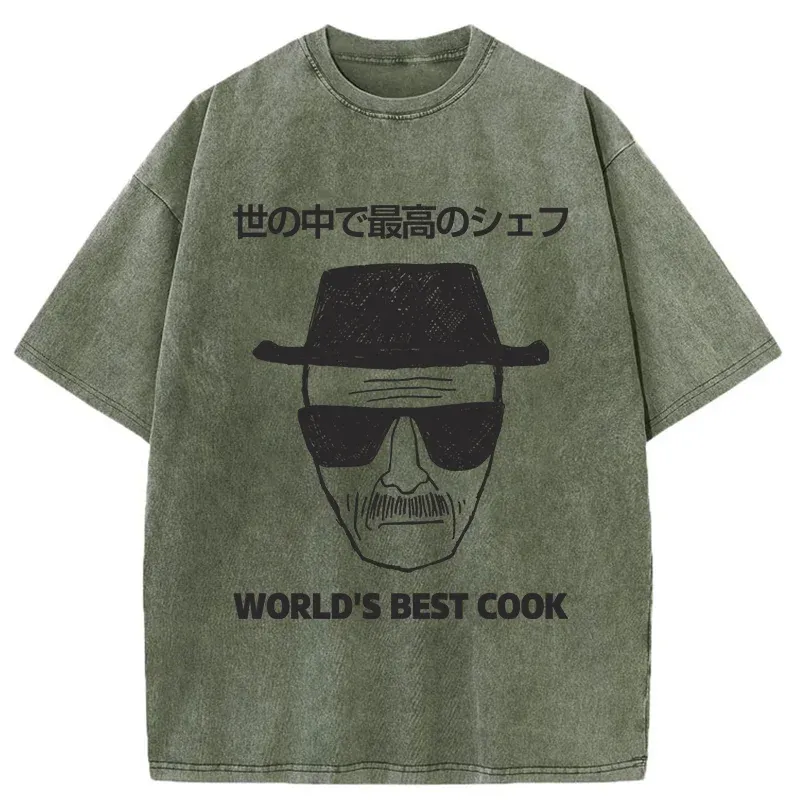 Tokyo-Tiger World's Best Cook Washed T-Shirt