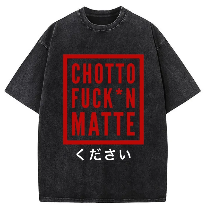 Tokyo-Tiger Japanese Chotto Matte Washed T-Shirt