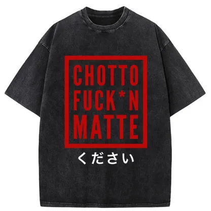 Tokyo-Tiger Japanese Chotto Matte Washed T-Shirt