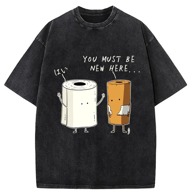 Tokyo-Tiger You Must Be A New Employee Washed T-Shirt