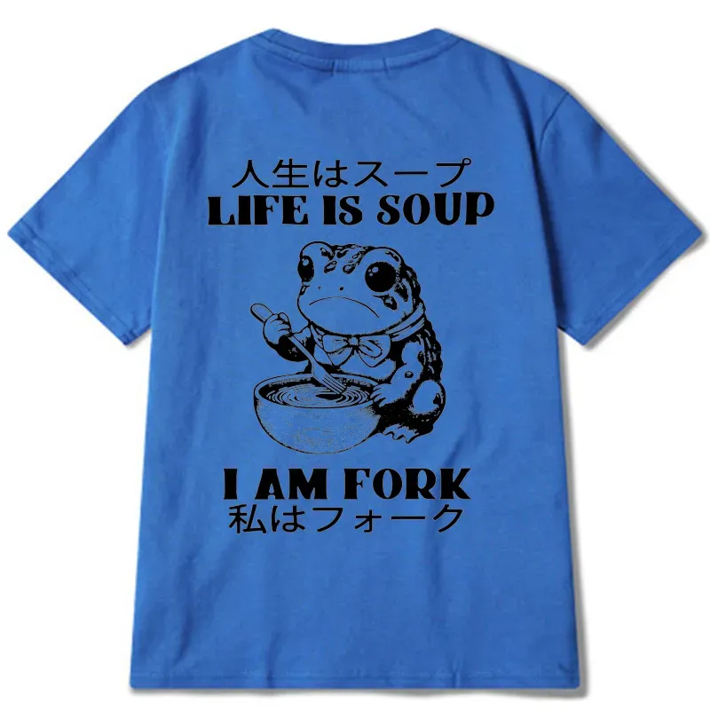 Tokyo-Tiger Life Is Soup I Am Fork Back Classic T-Shirt
