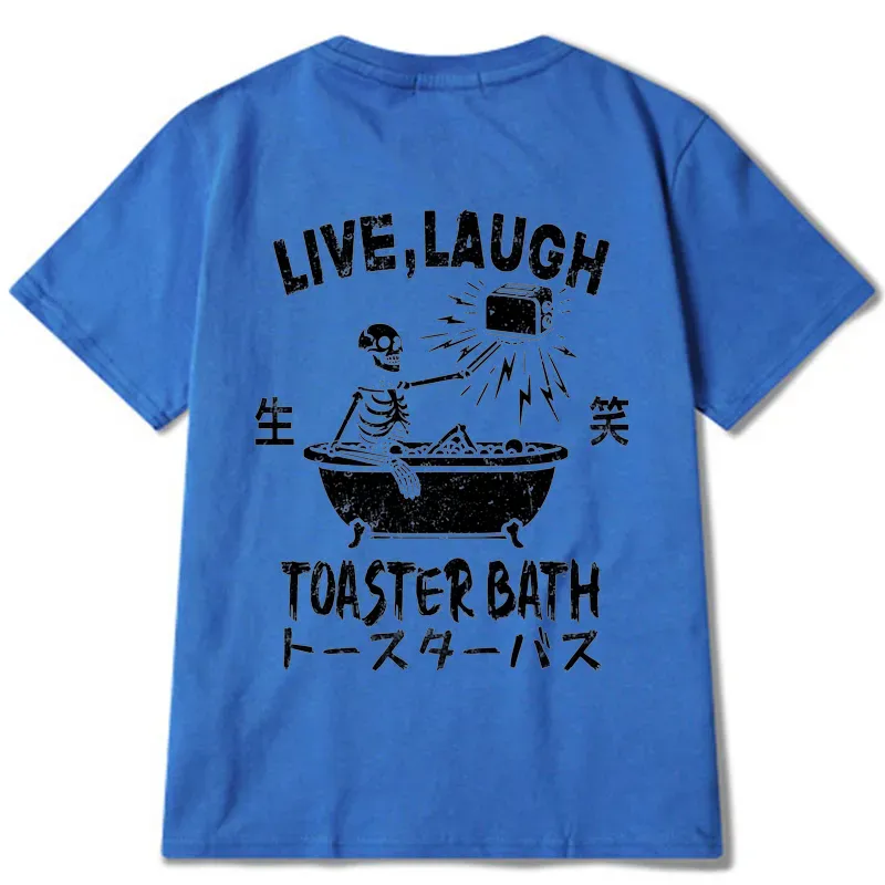 Tokyo-Tiger Funny Electric Shock Skeleton Back Classic T-Shirt Sale