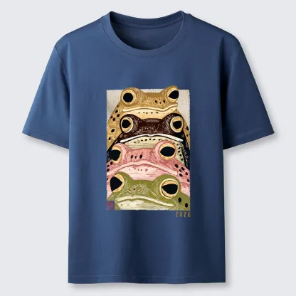 Tokyo-Tiger Whimsical Multi Colored Frog Art Classic T-Shirt