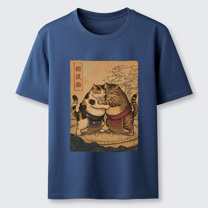 Tokyo-Tiger Sumo Cats Ready To Fight Classic T-Shirt