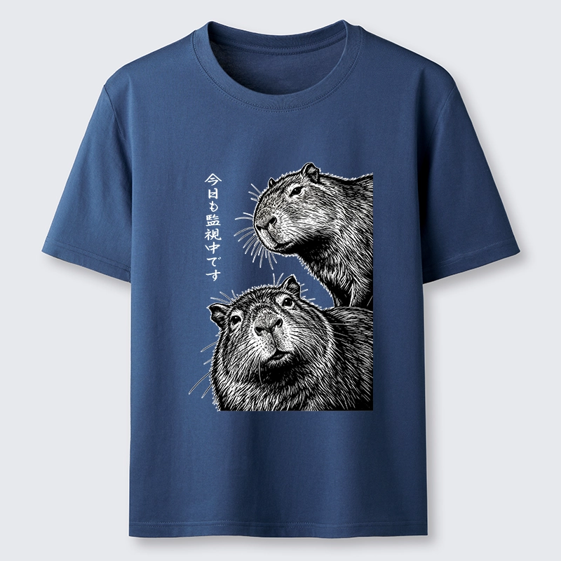 Tokyo-Tiger Capybara Surveillance Squad Classic T-Shirt