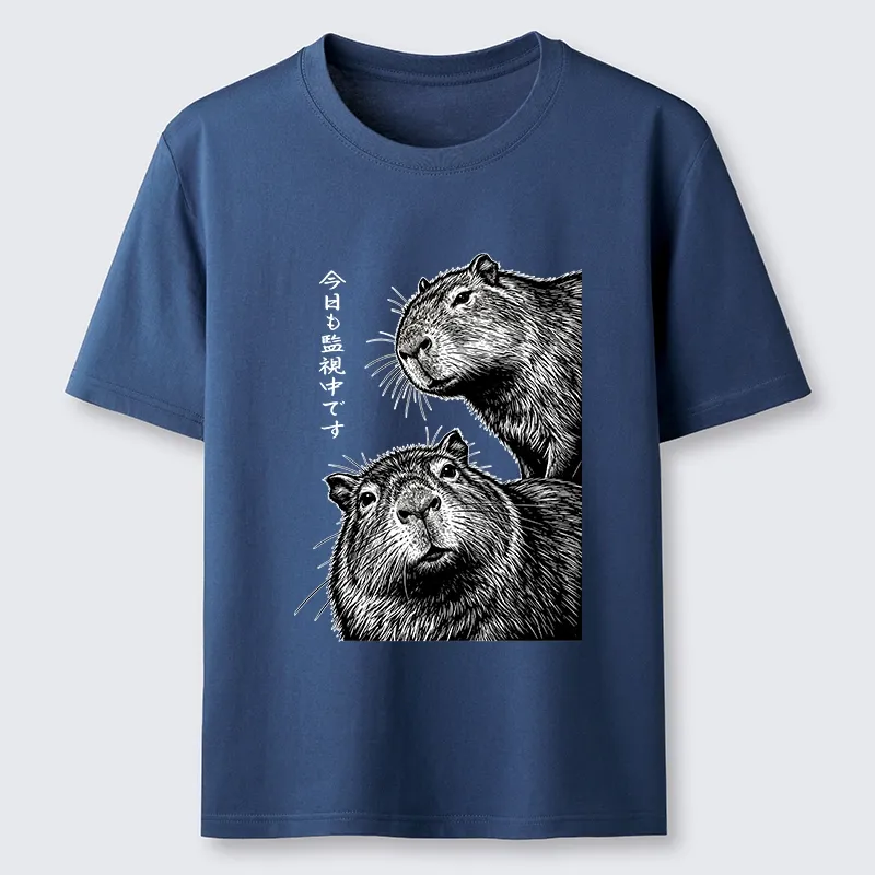 Tokyo-Tiger Capybara Surveillance Squad Classic T-Shirt