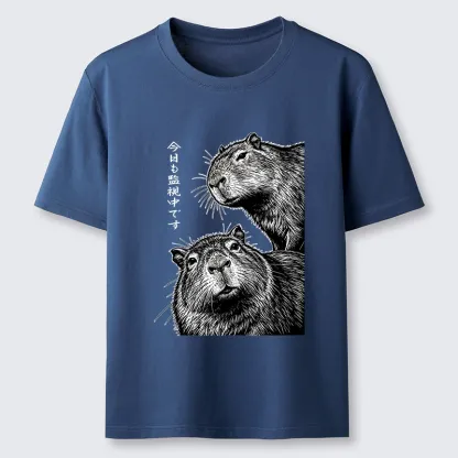 Tokyo-Tiger Capybara Surveillance Squad Classic T-Shirt