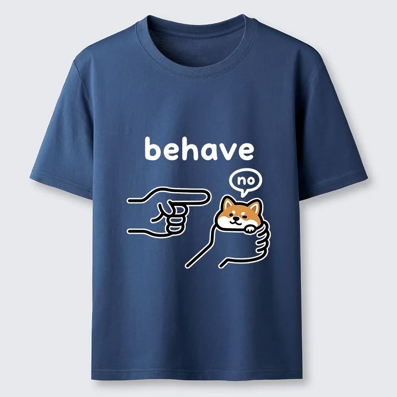 Tokyo-Tiger Funny Shiba Refusing To Behave Classic T-Shirt
