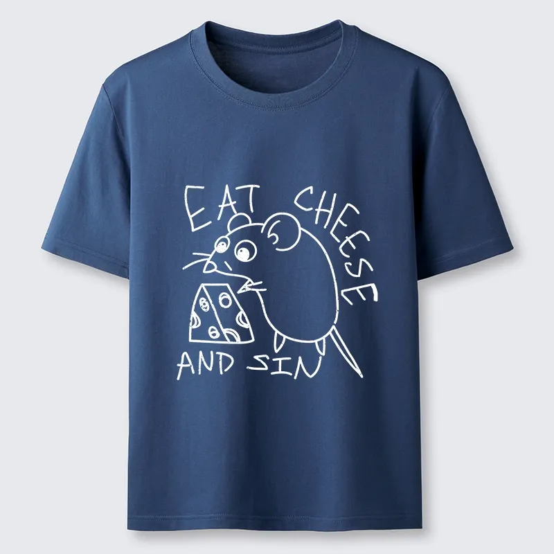 Tokyo-Tiger Cheese Obsessed Mouse Funny Art Classic T-Shirt