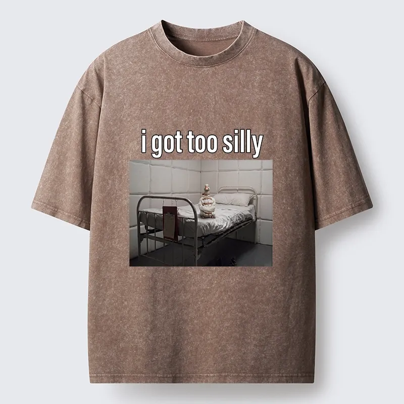 Tokyo-Tiger Duck In A Padded Room Meme Washed T-Shirt