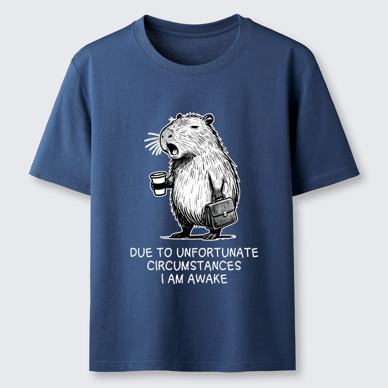 Tokyo-Tiger Capybara Is Awake Against Its Will Classic T-Shirt