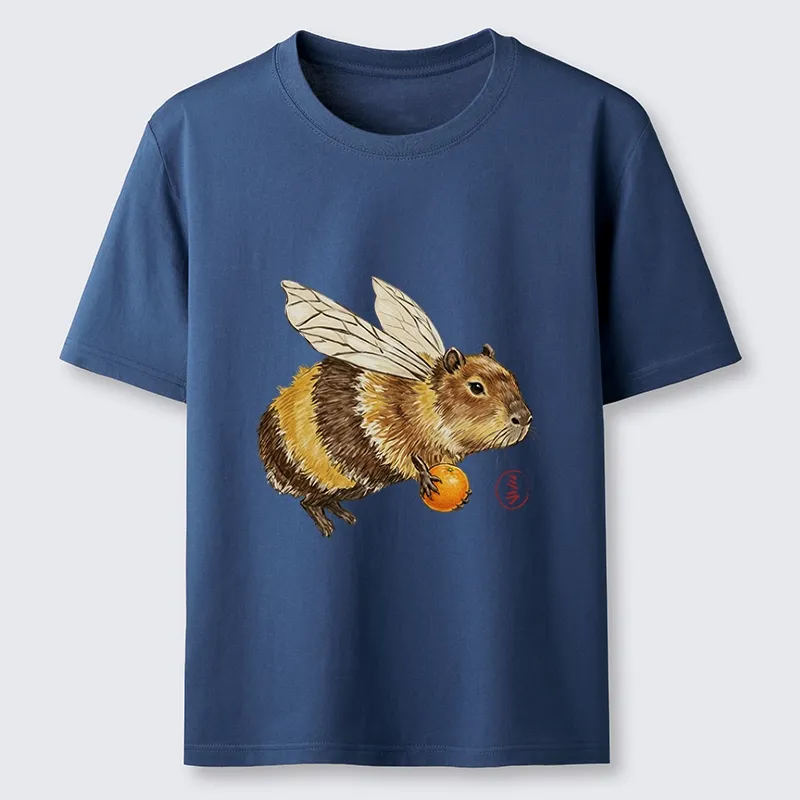 Tokyo-Tiger Funny Capybara Bee Meme Art Classic T-Shirt
