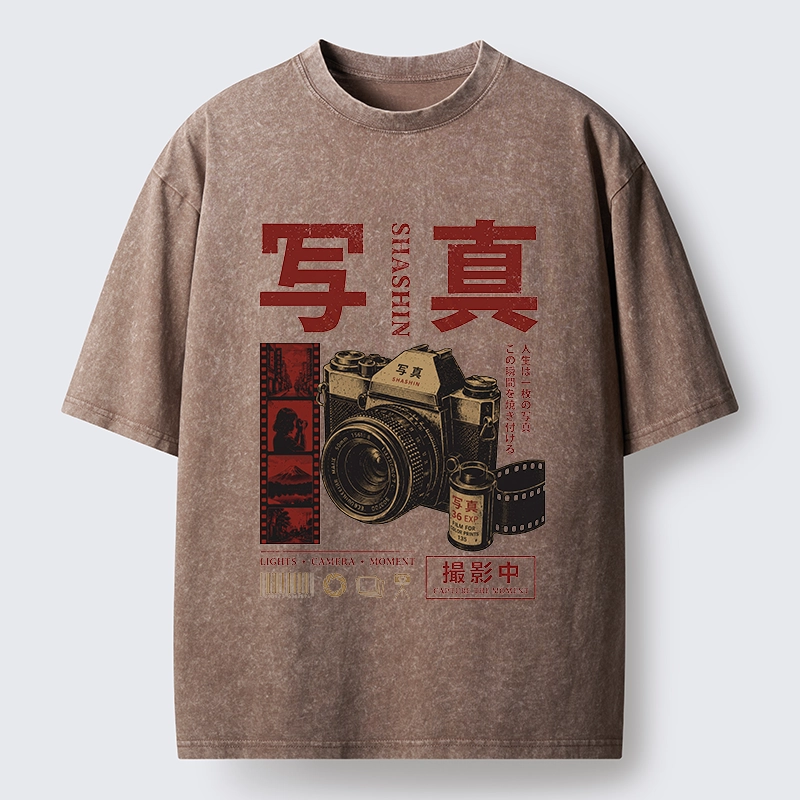 Tokyo-Tiger Capture The Moment With Film Washed T-Shirt