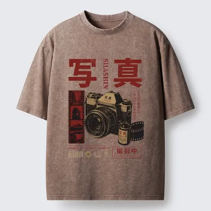 Tokyo-Tiger Capture The Moment With Film Washed T-Shirt