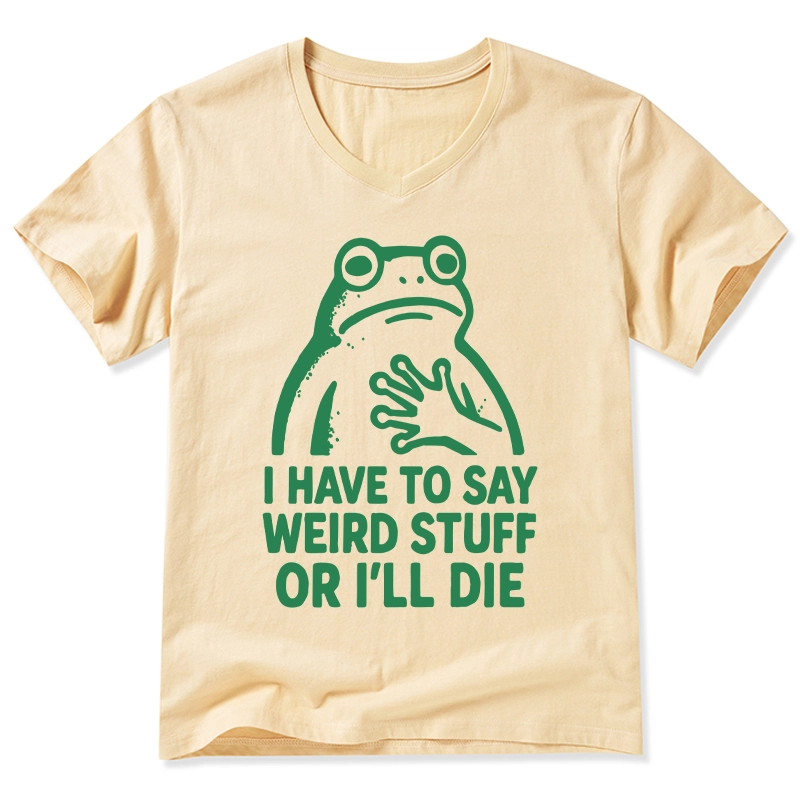 Tokyo-Tiger Weird Frog Funny Meme V-Neck Classic T-Shirt