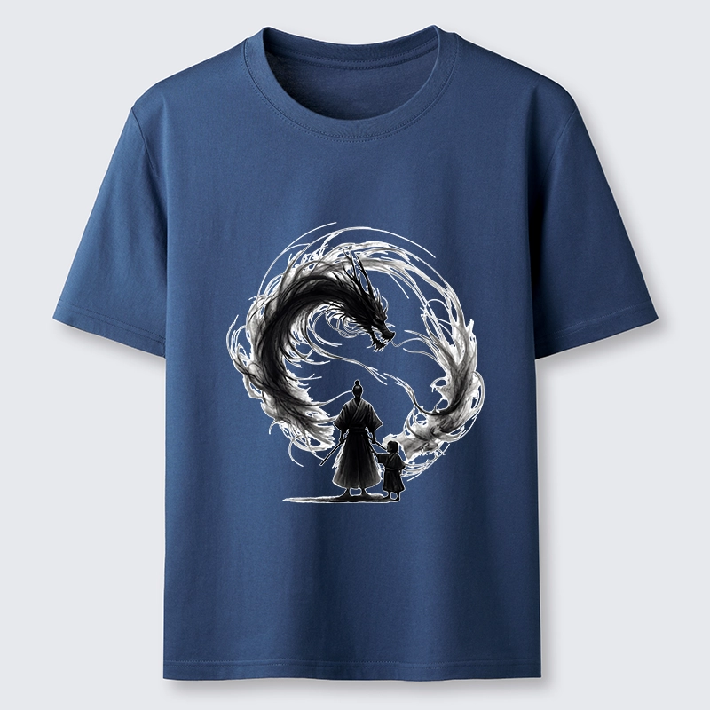 Tokyo-Tiger Samurai And Dragon Fatherhood Classic T-Shirt Sale